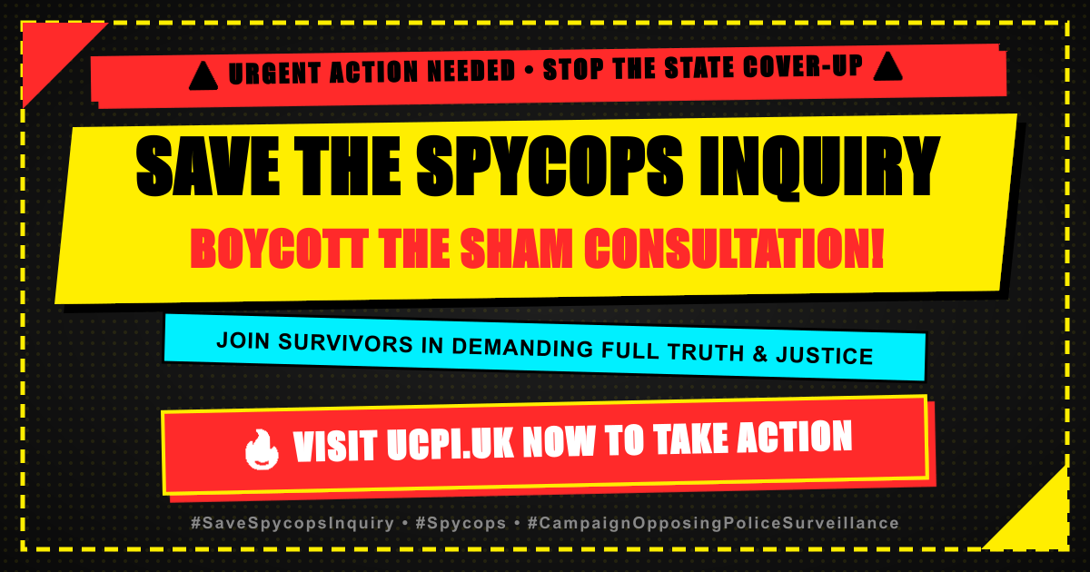 SAVE THE SPYCOPS INQUIRY | Campaign Update & MP Lobby